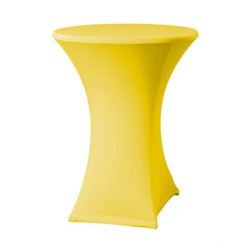 Housse table haute jaune