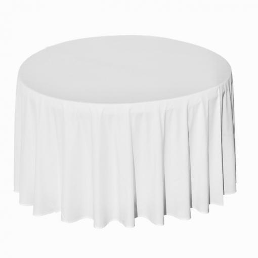 Nappe ronde blanche