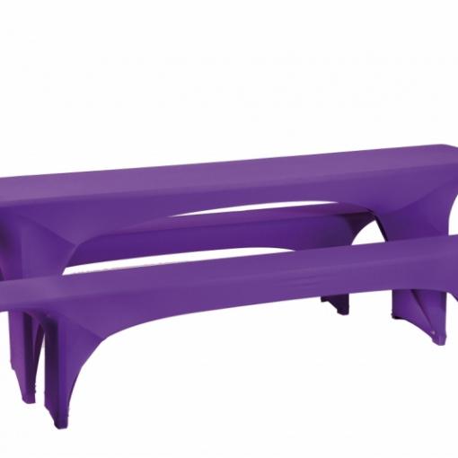 Housse de banc et de table violet